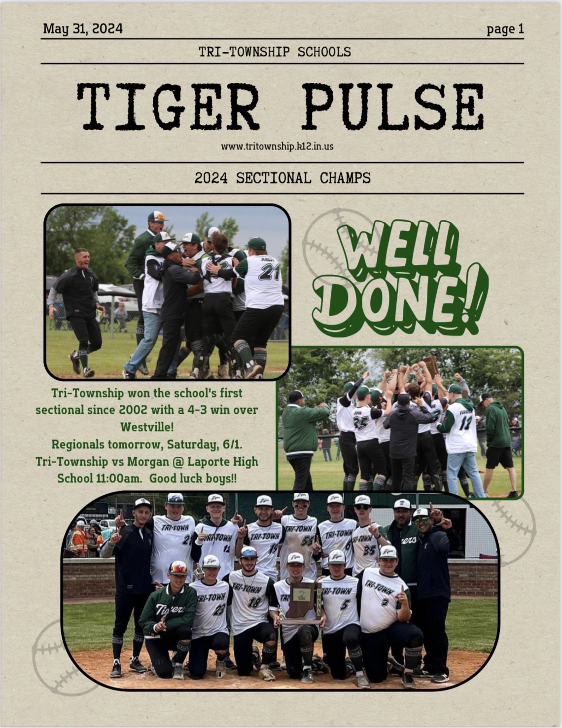 Tiger Pulse Newsletter 5/31/24