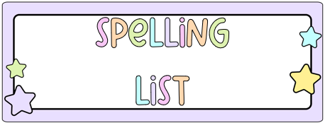 spelling list spelling list