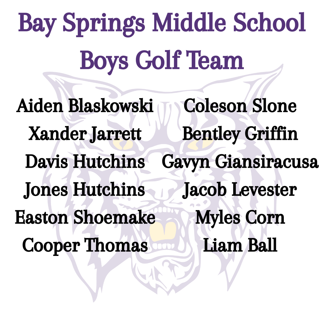 Boys Golf Team 2025