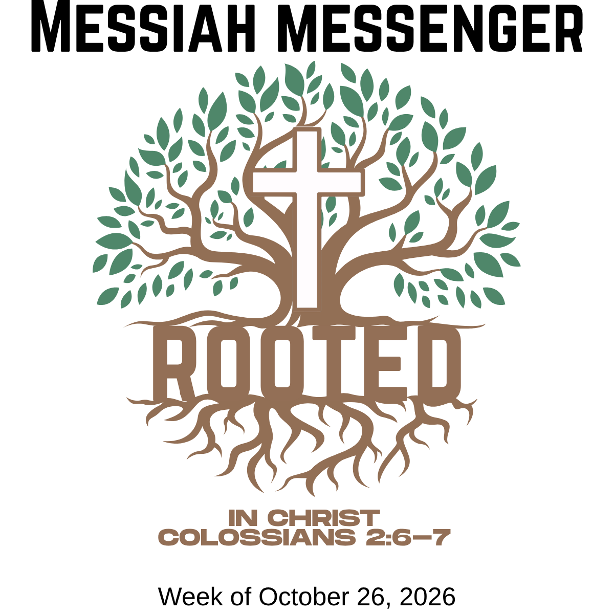 Messiah Messenger for the week of October 26, 2026
