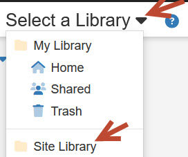 Select a Library Instructions