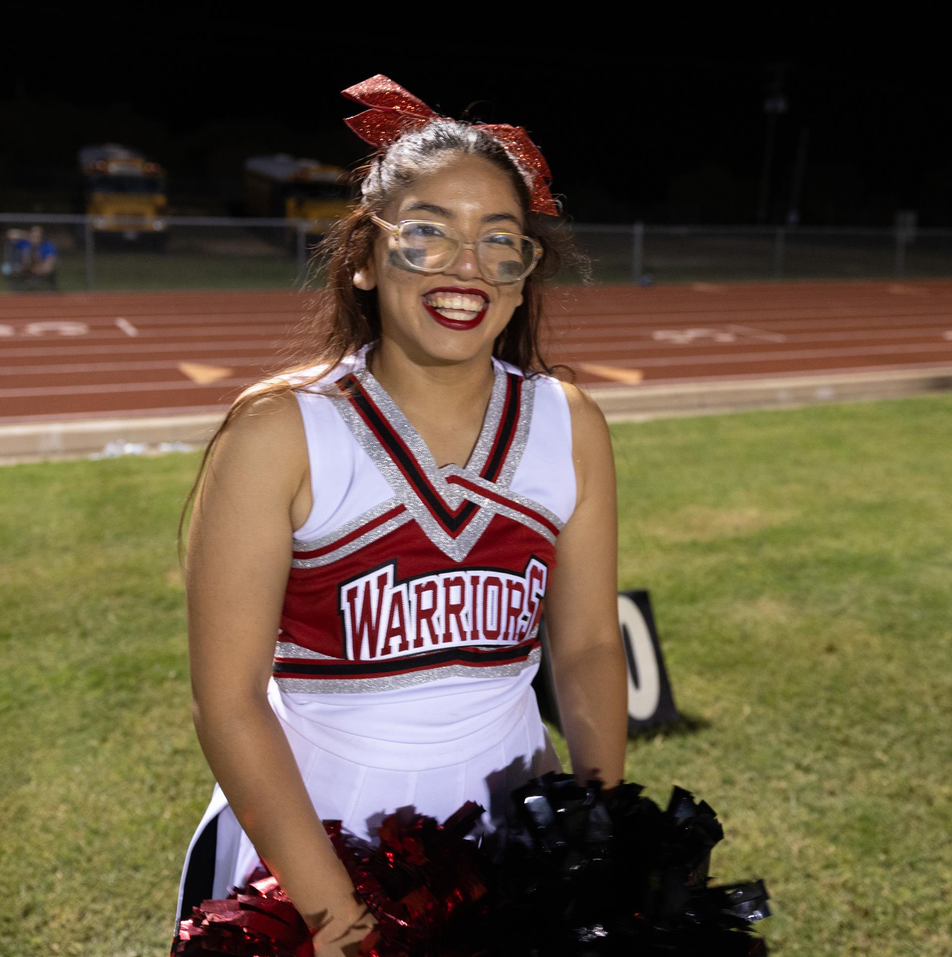 Ingram Tom Moore cheerleaders at Comfort High School