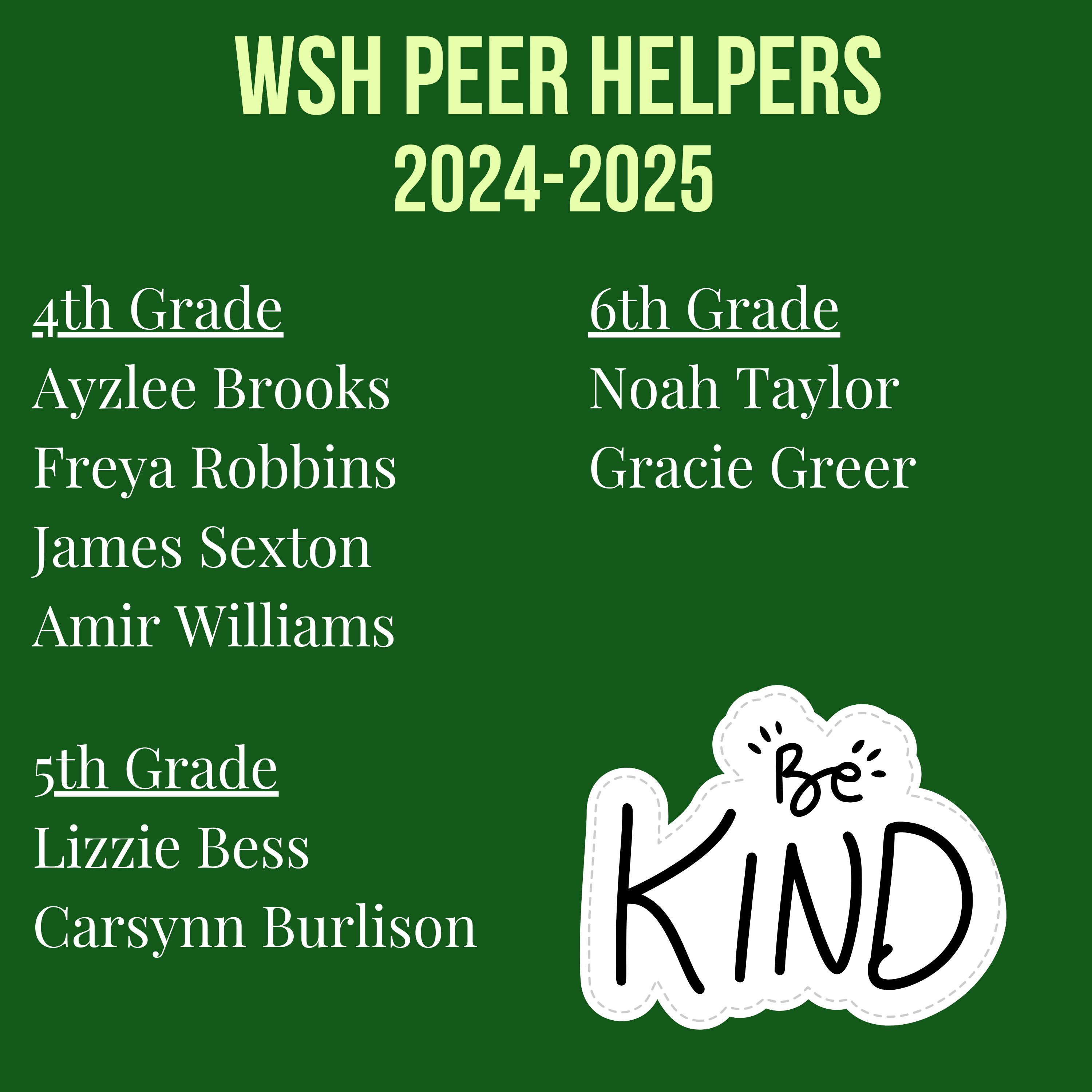 WSH Peer Helpers