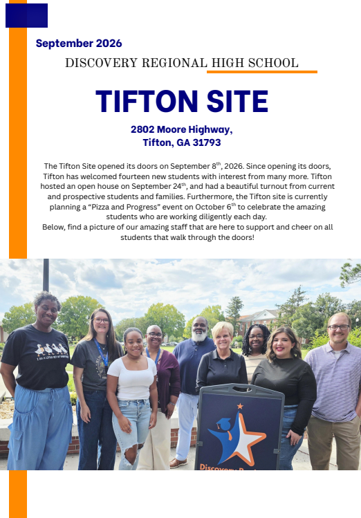 Tifton September 2026 Newsletter 