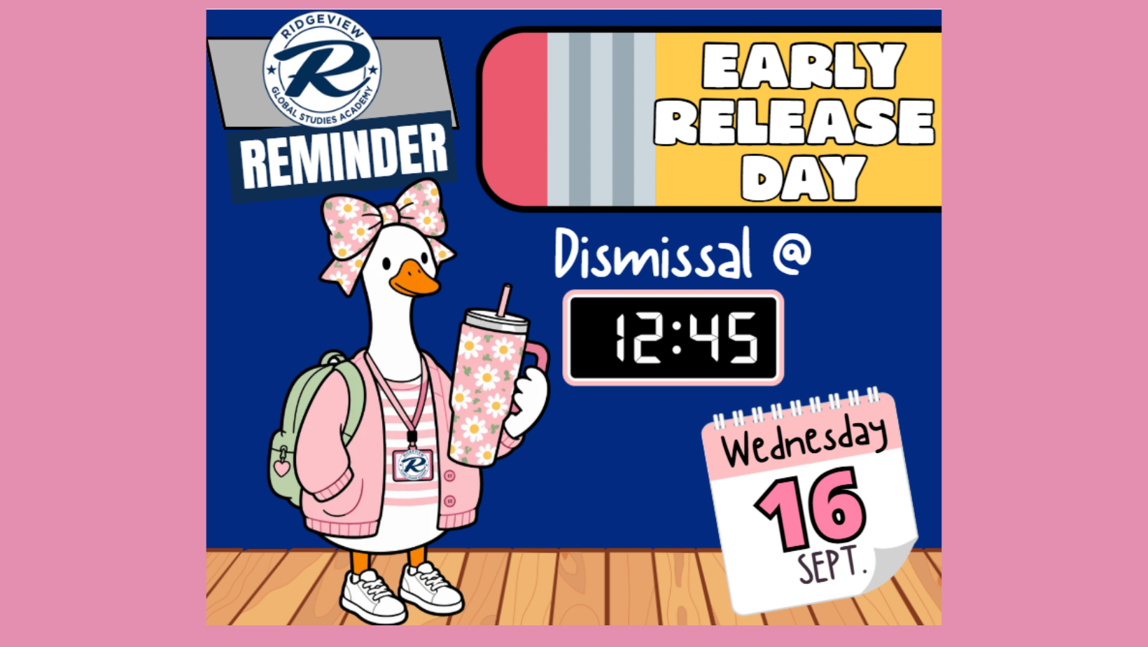 Early release flyer