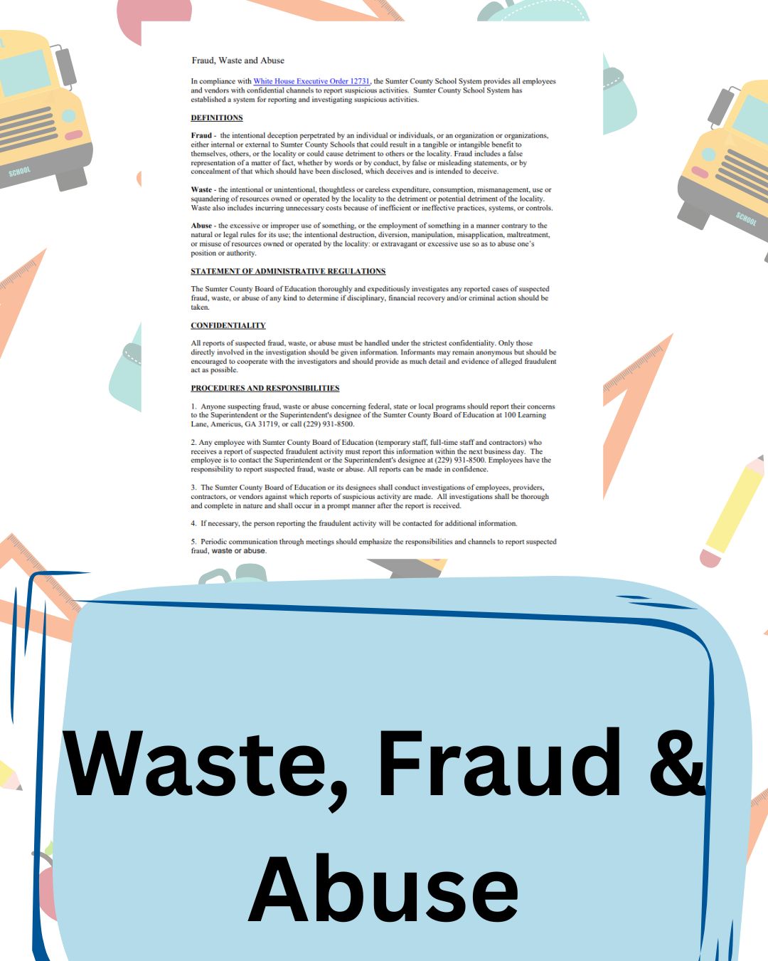 Fraud, Waste, and Abude