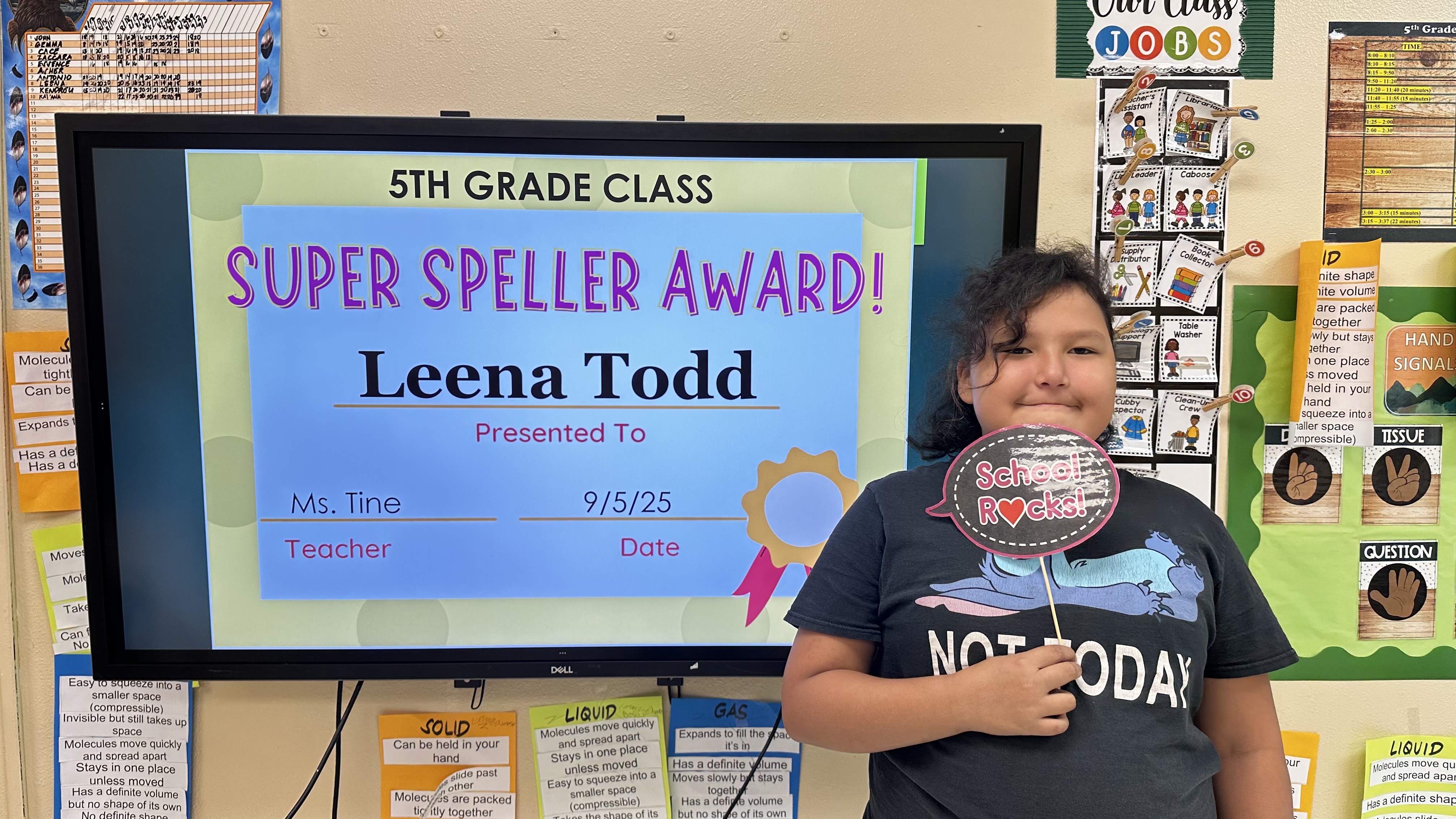Super Speller Awardee - September 5, 2025
