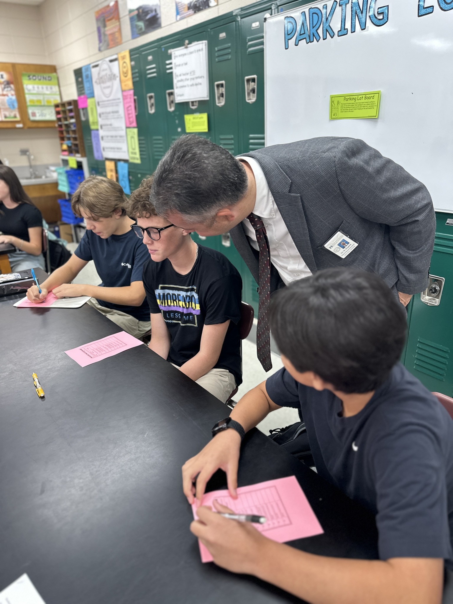 Dr. Rogers with students