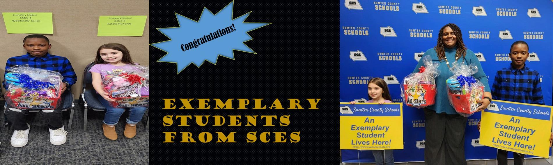 Exemplary Students at SCES
