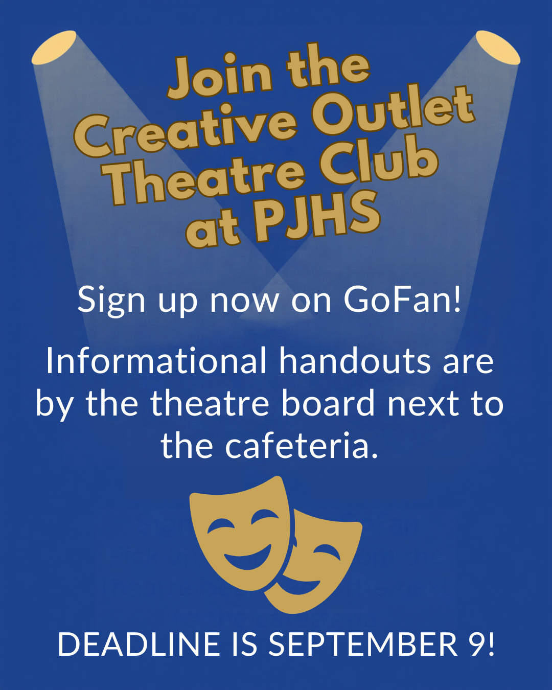 Theater sign up announcement