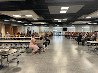 Parents engaging in Annual Title 1 Meeting