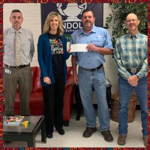 Donation from Hanks Masonic Lodge