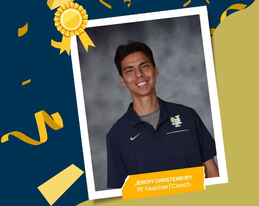 Coach Christenbury NTMS Teacher of the Year