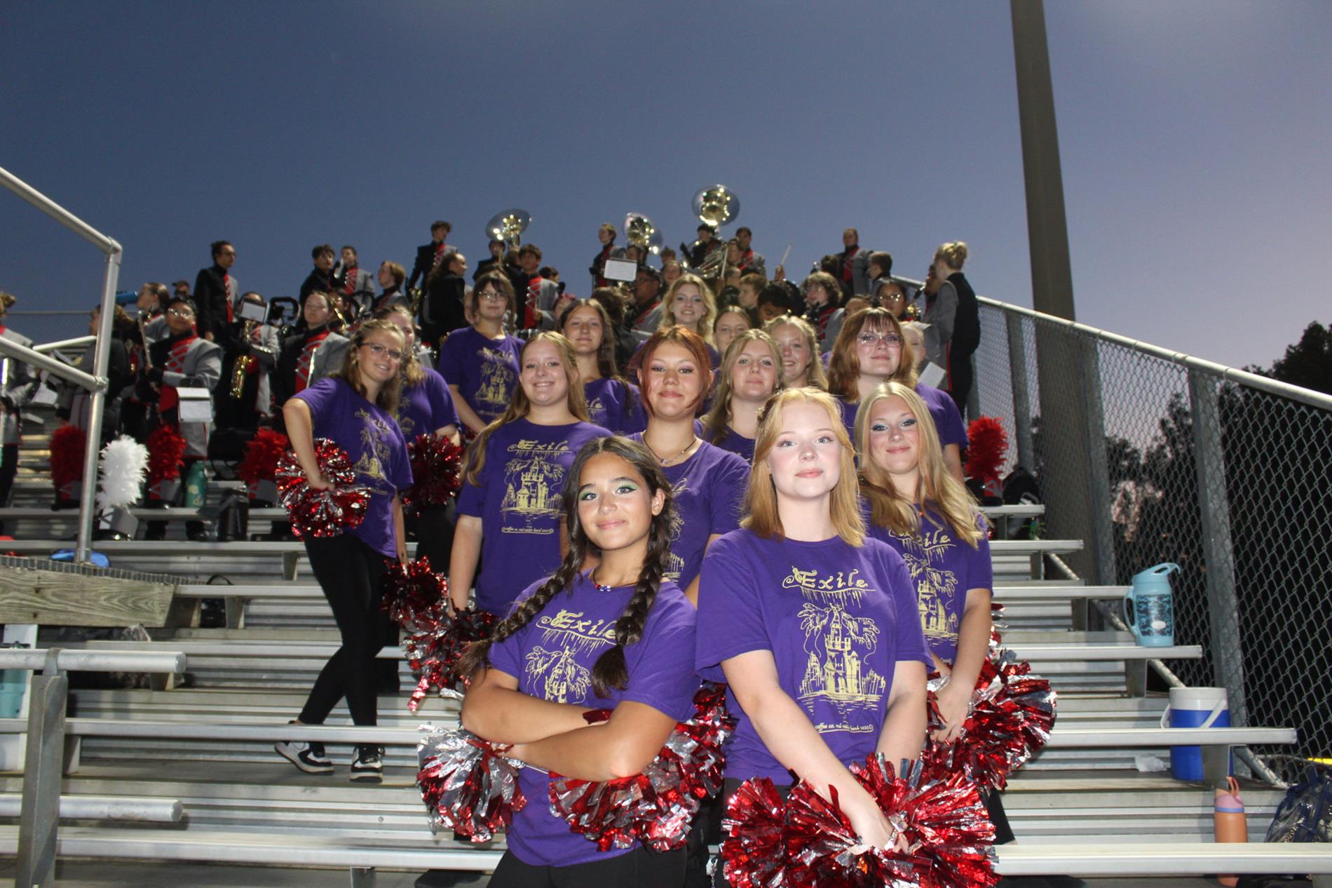 Red Raider Band at a Football Game