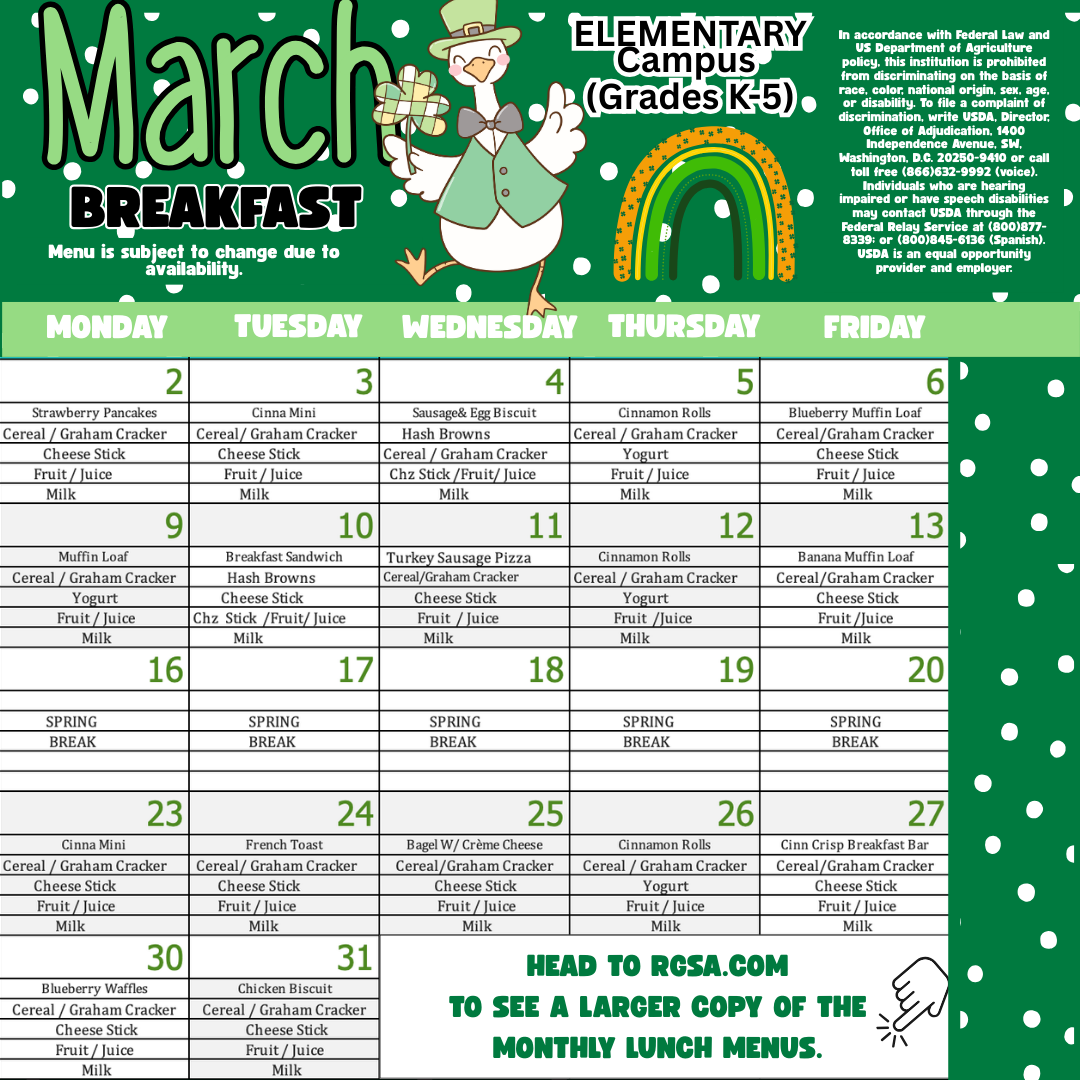 elementary breakfast