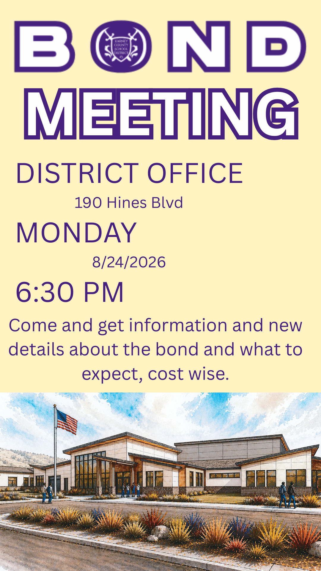 Monday Bond Meeting 8/24 630pm