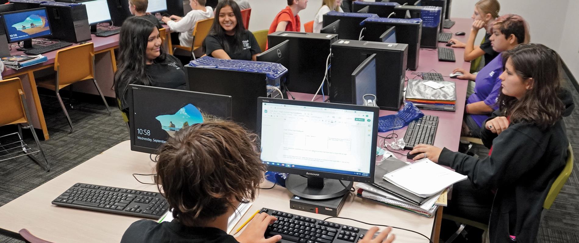 Students in the Computer Lab