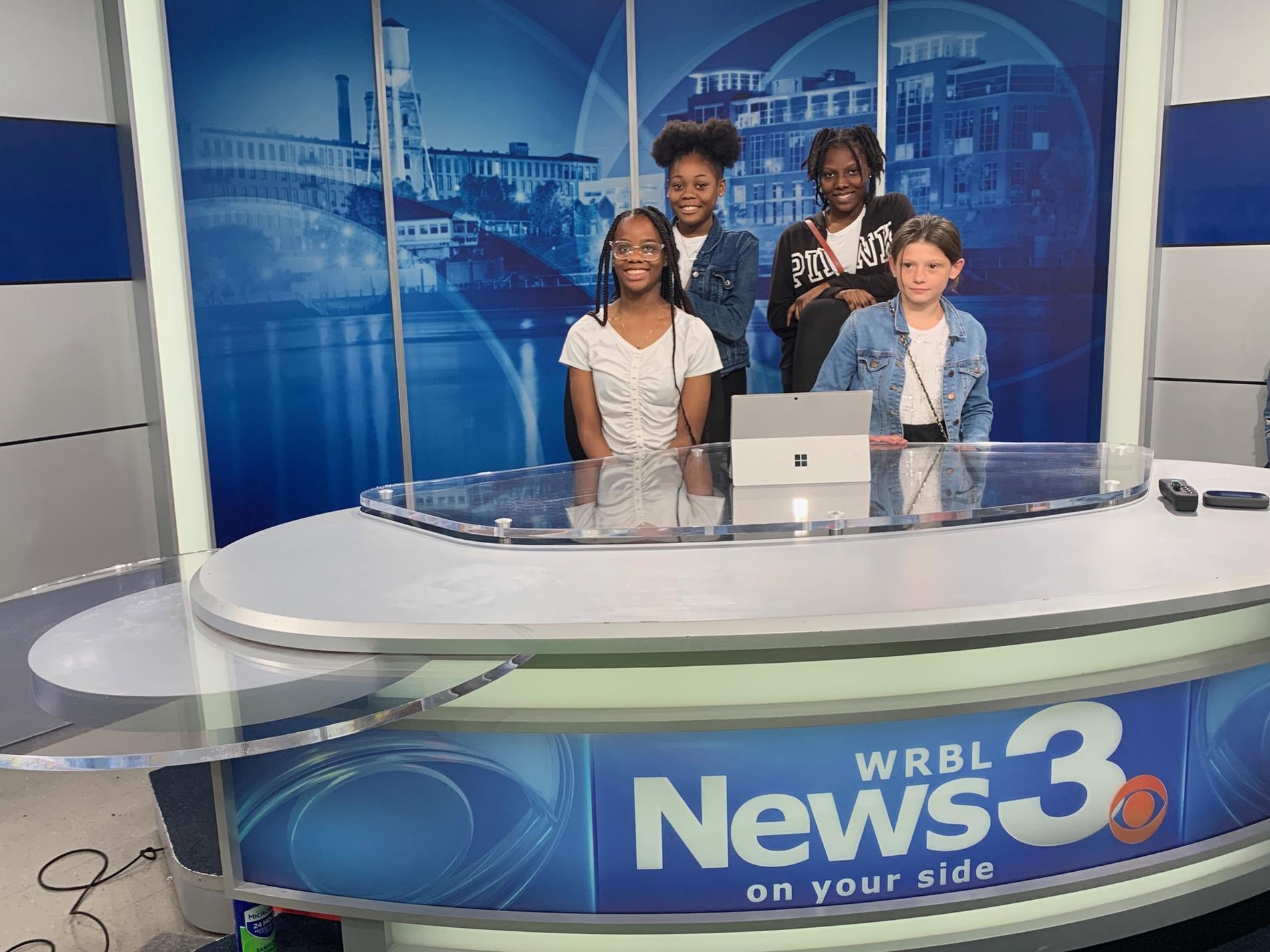 The Stewart County Schools’ Journalism Club visited WRBL 