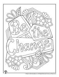Be the Change-Coloring page