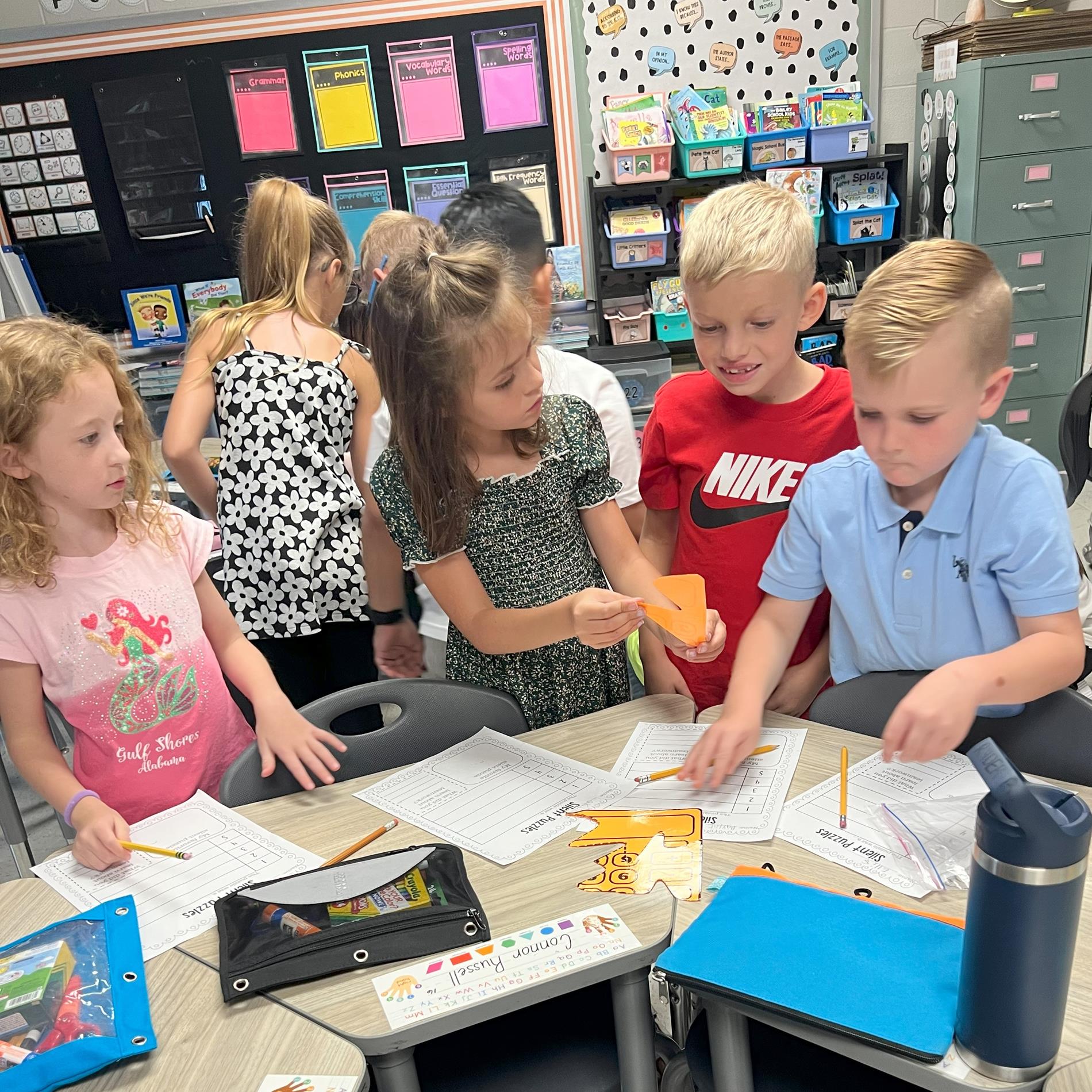 Second grade problem solving as a team