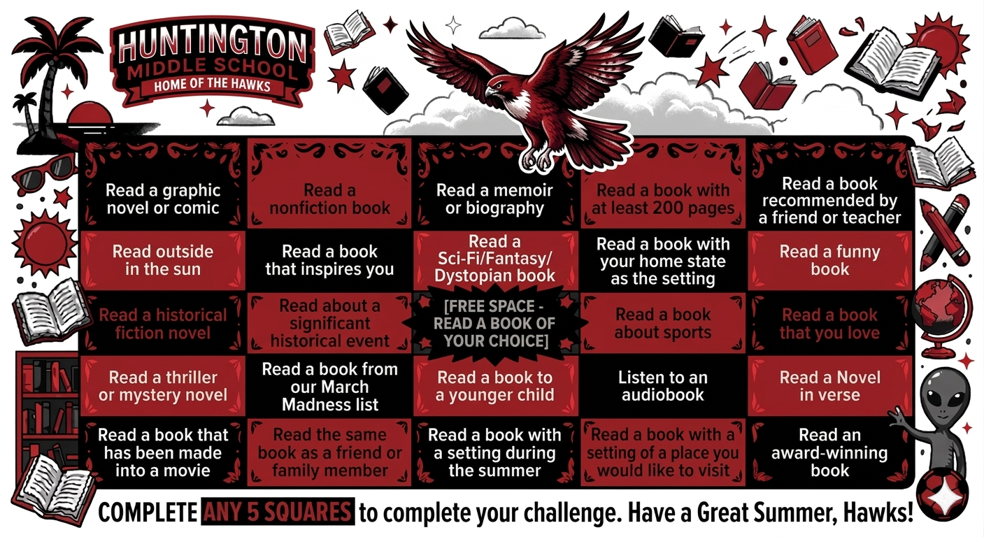 Summer Reading Challenge (Front of Card)