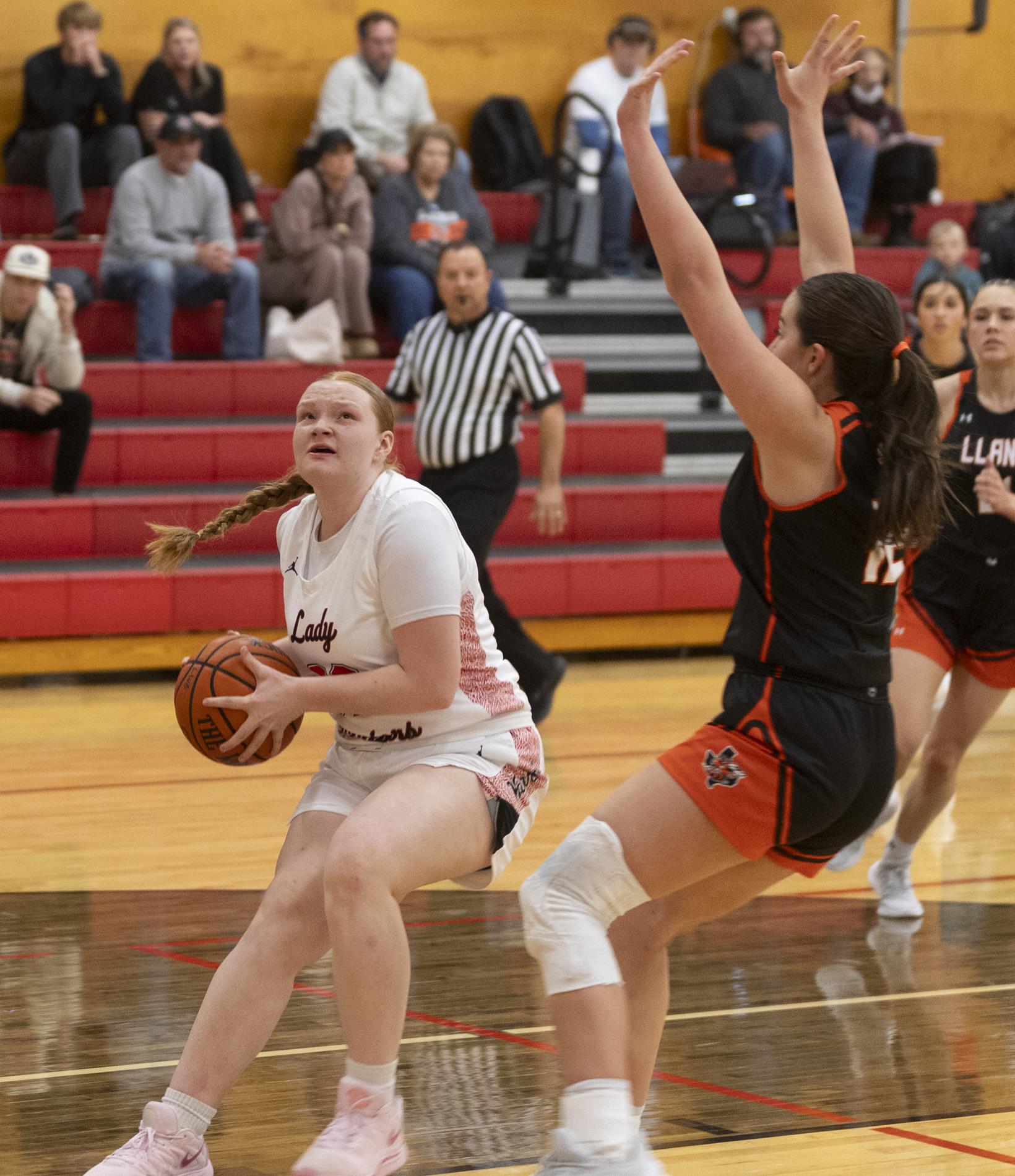 Ingram Tom Moore girls basketball vs Llano