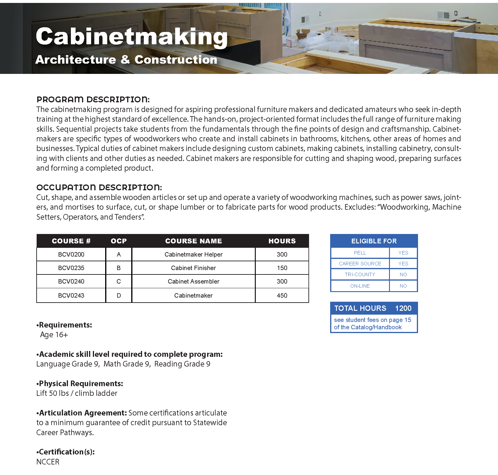 program description page