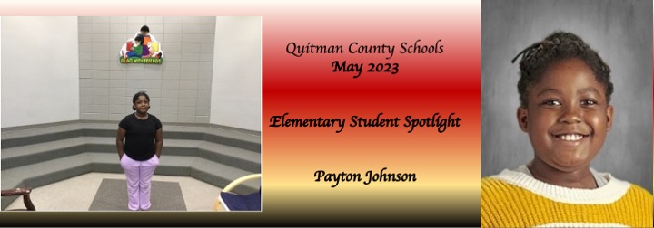 May 23 Elementary School Student of the Month