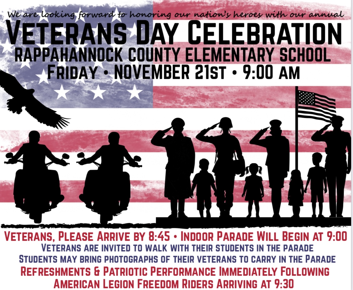 Rescheduled Veterans Day Event
