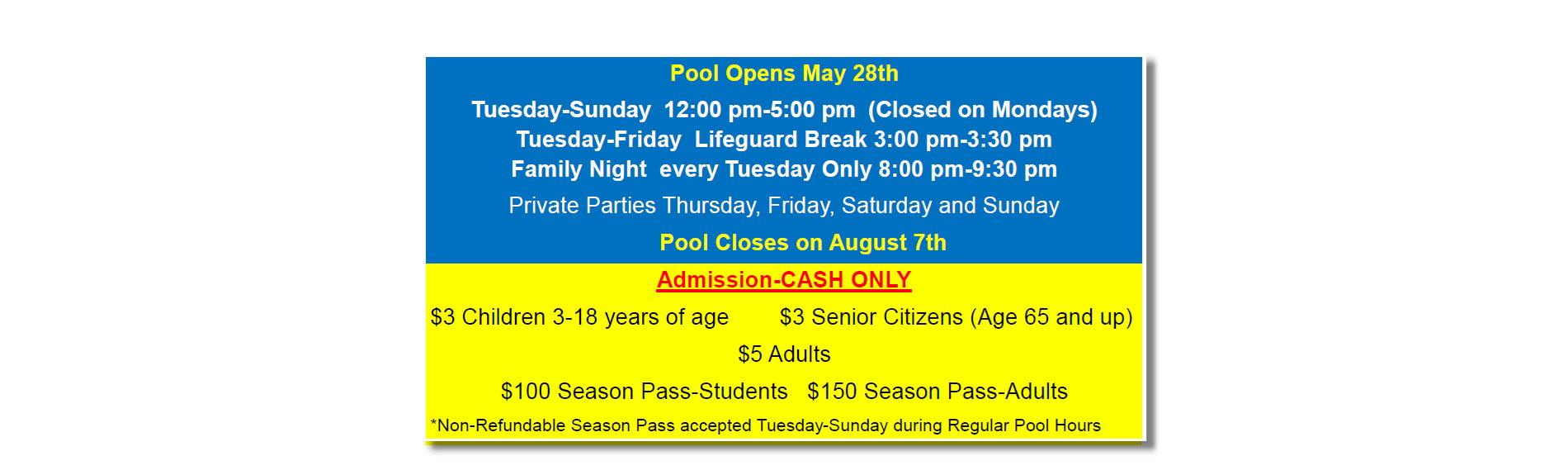 Pool Info