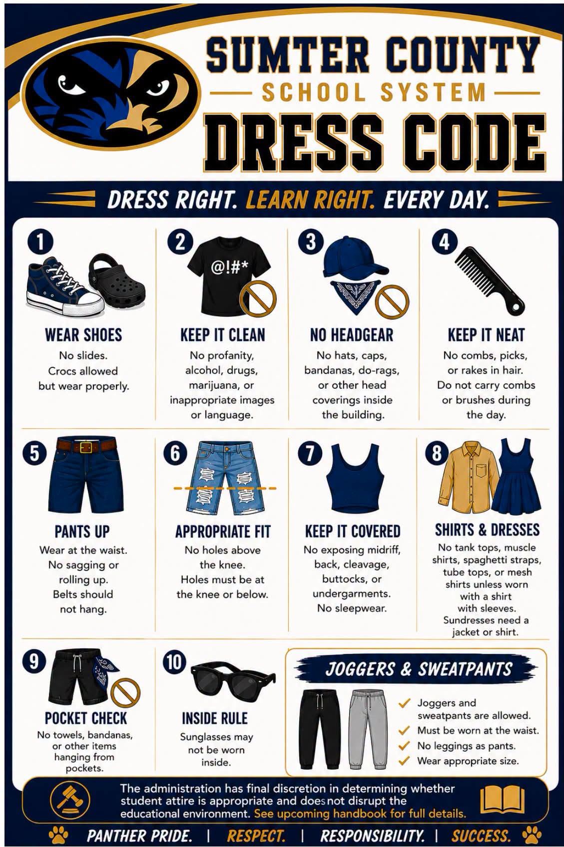 Dress Code Requirements for student during 26-27 school year