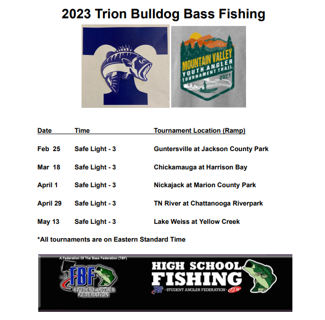 Bass Fishing Schedule