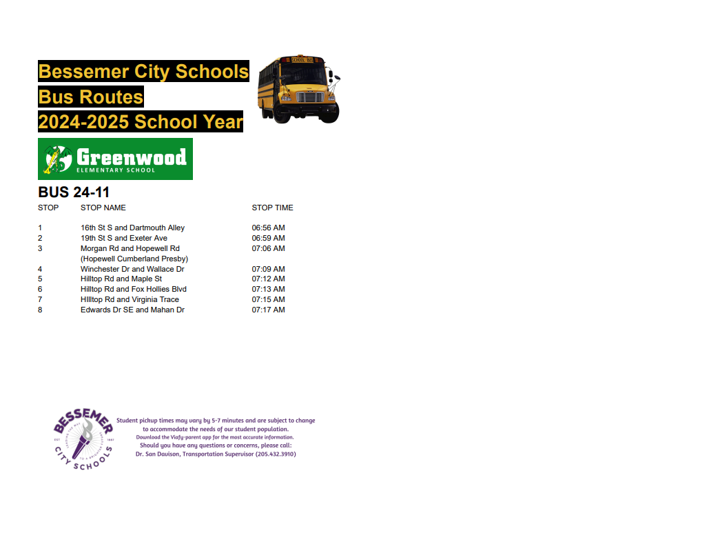 GES Bus Routes