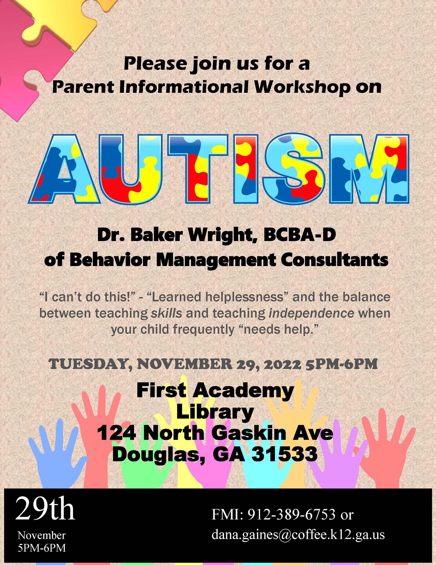 Autism Workshop 112922