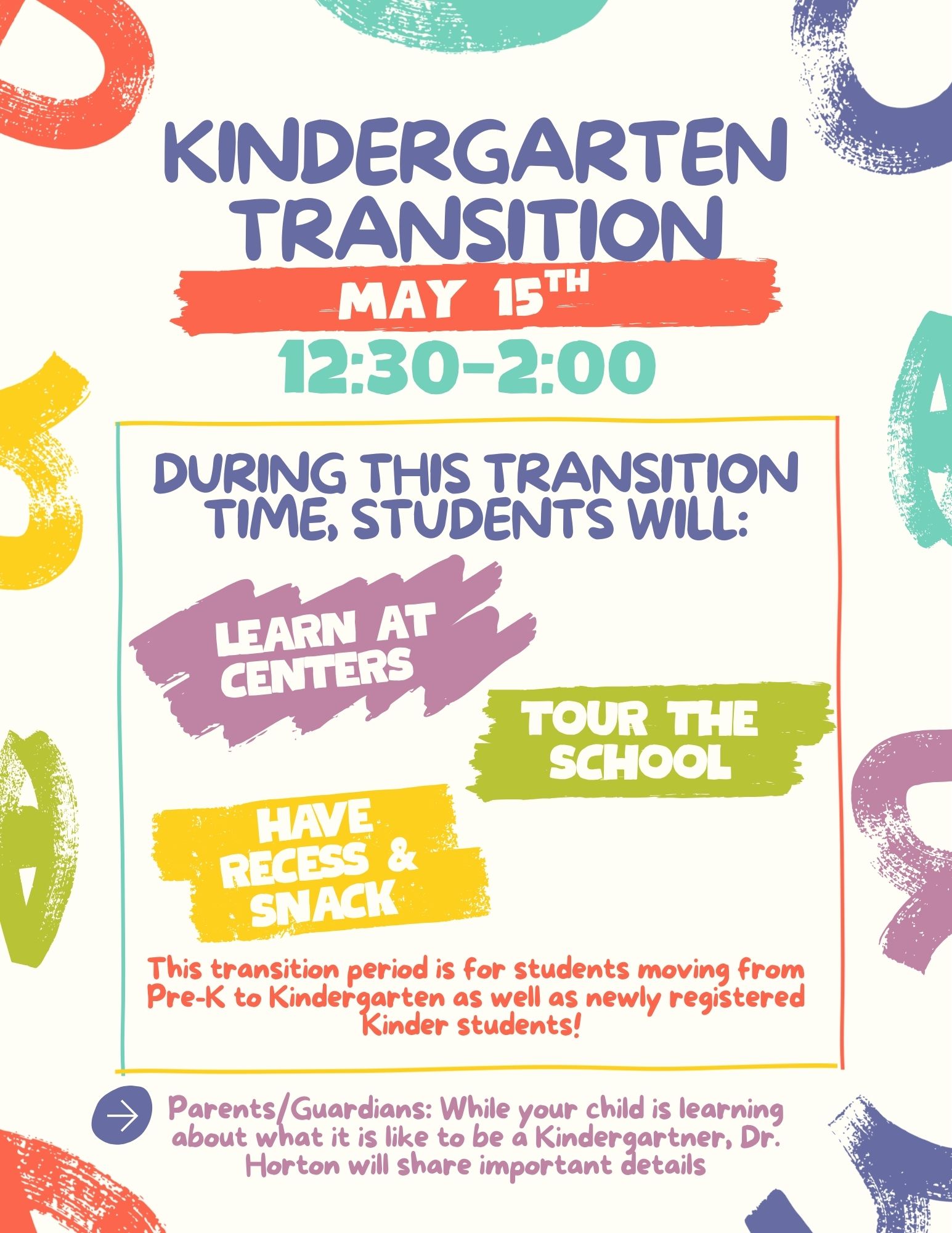 Kindergarten Transition Information Kindergarten Transition Information