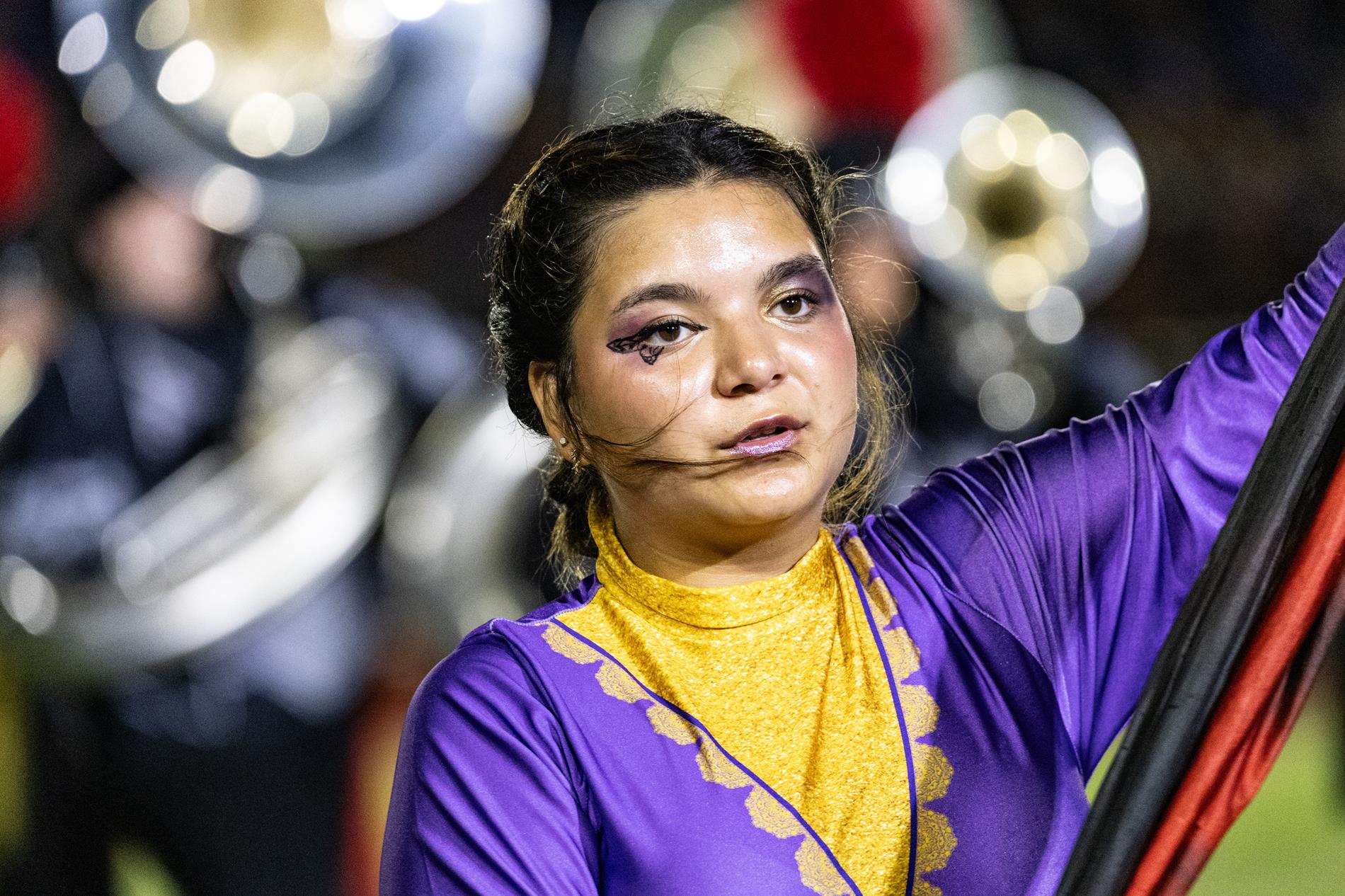 Ingram Tom Moore High School marching band performance in the Bandera game.