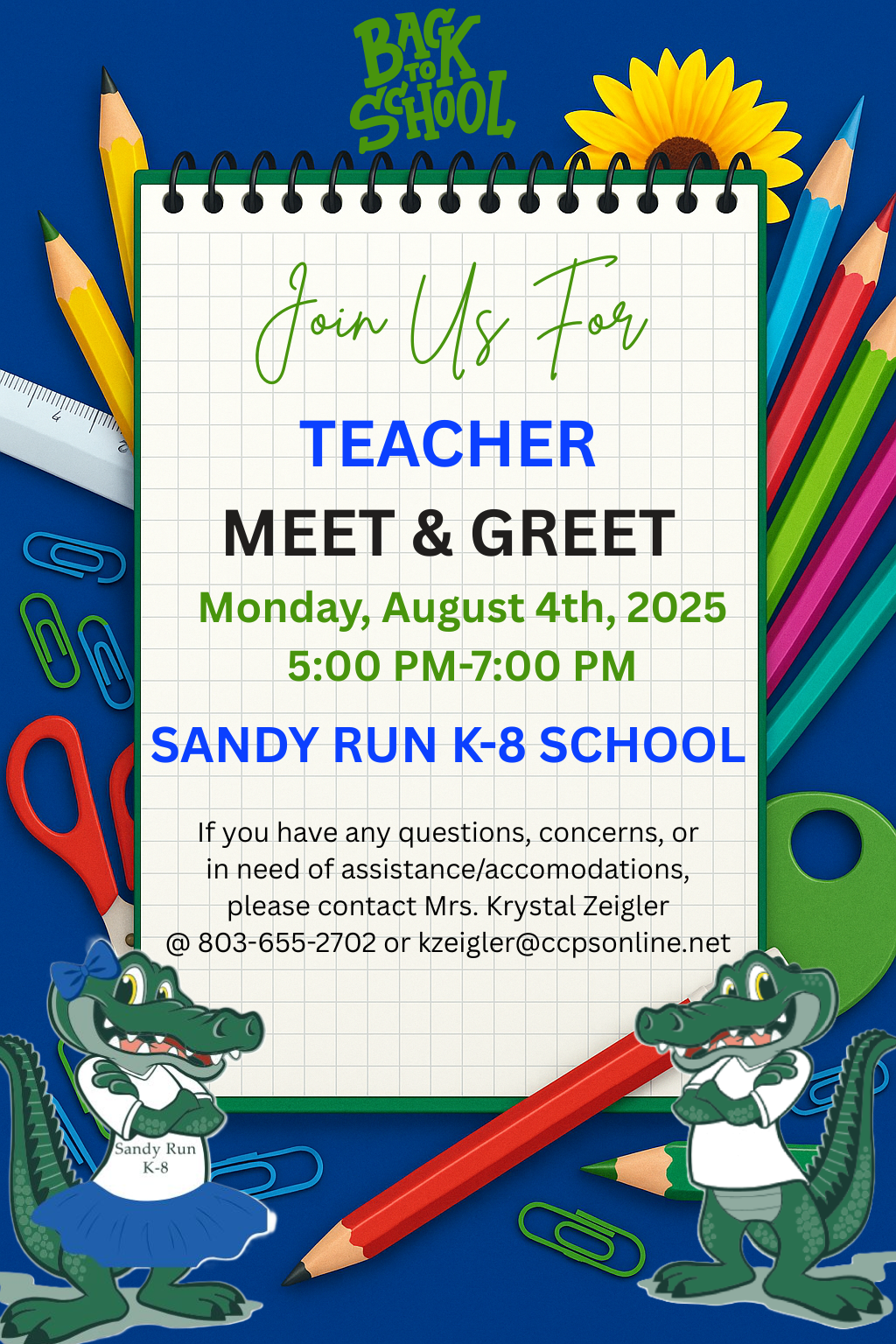 Meet the Teacher Flyer