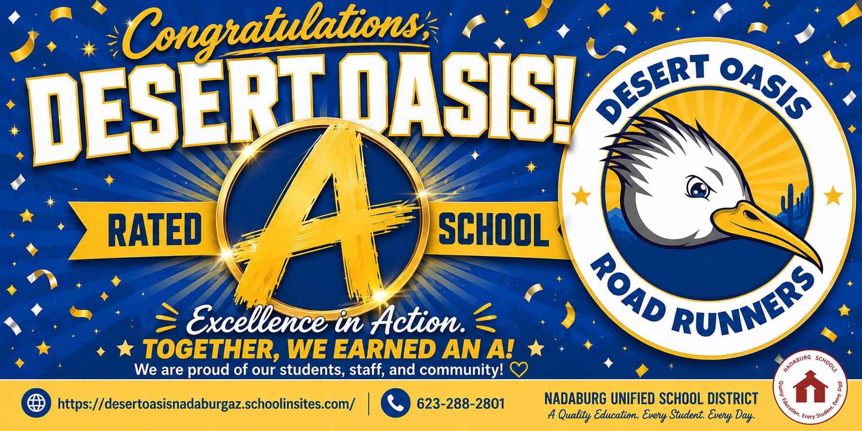 DOES is an A School Banner