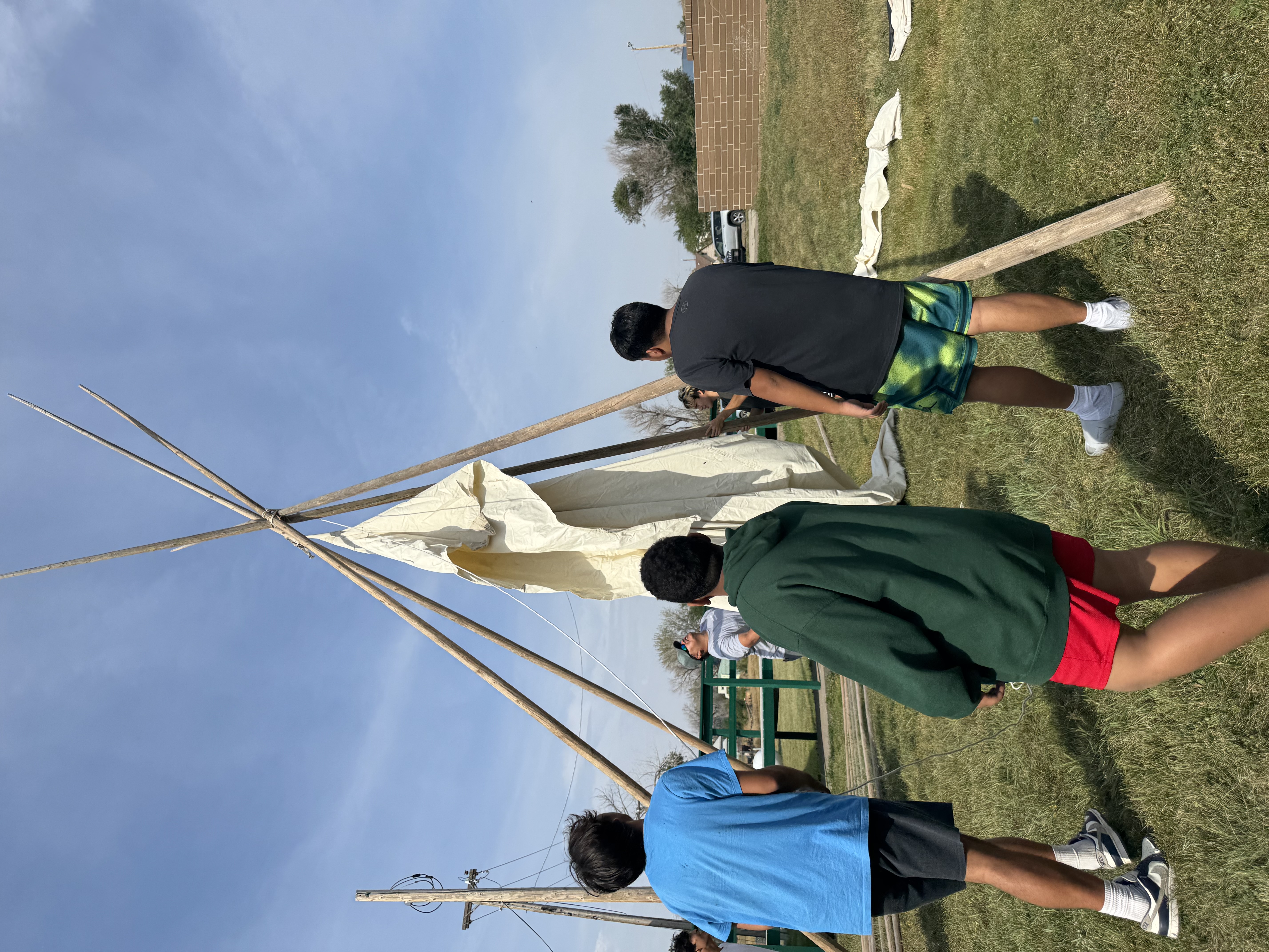 4th Grade Building Tipi Experience