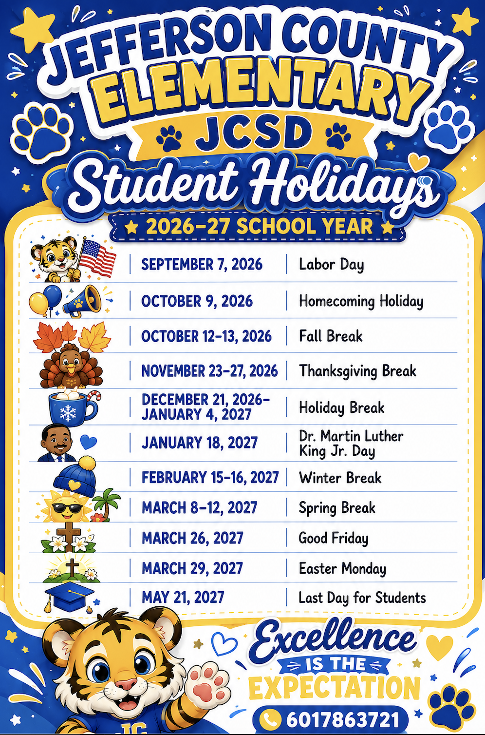 Student Holidays