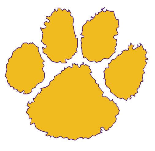 yellow paw print