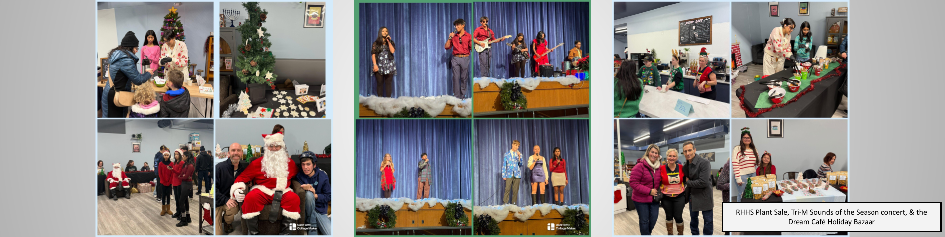 RHHS Plant Sale, Tri-M Sounds of the Season concert, & the Dream Café Holiday Bazaar 