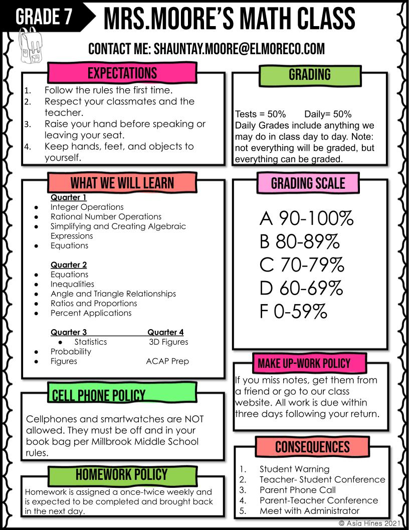 Moore Syllabus