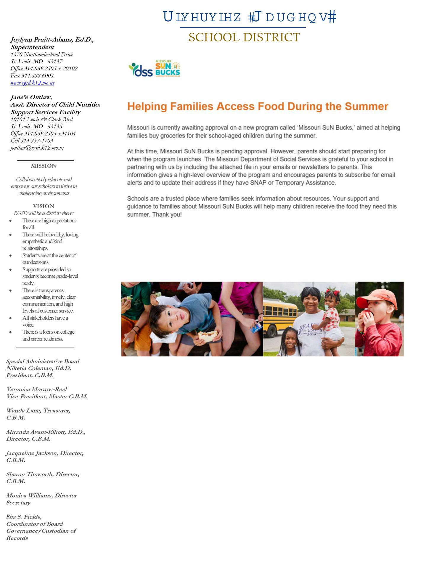 Helping Families Access Food During the Summer