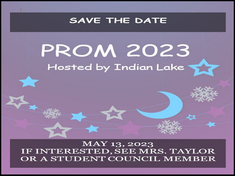 Save the Date Prom May 13 2023