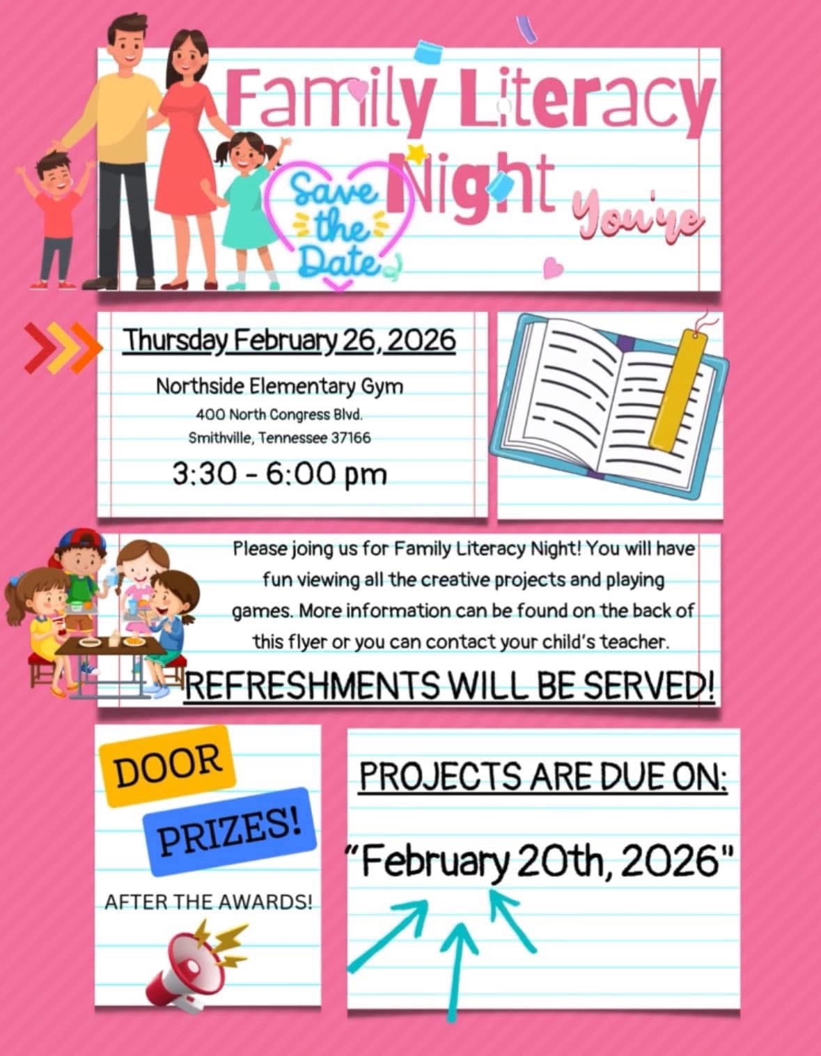 Family Literacy Night info