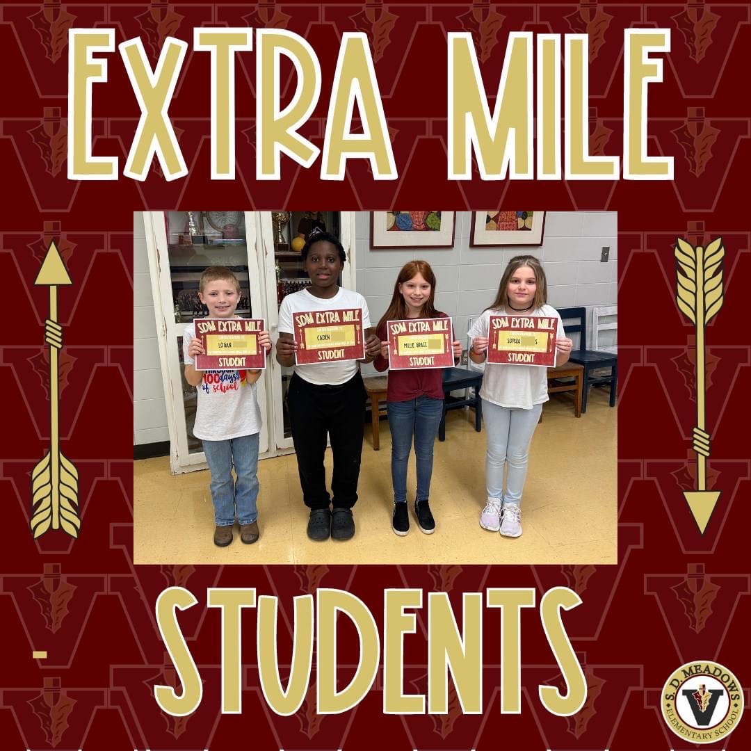 SDM Extra Mile Students