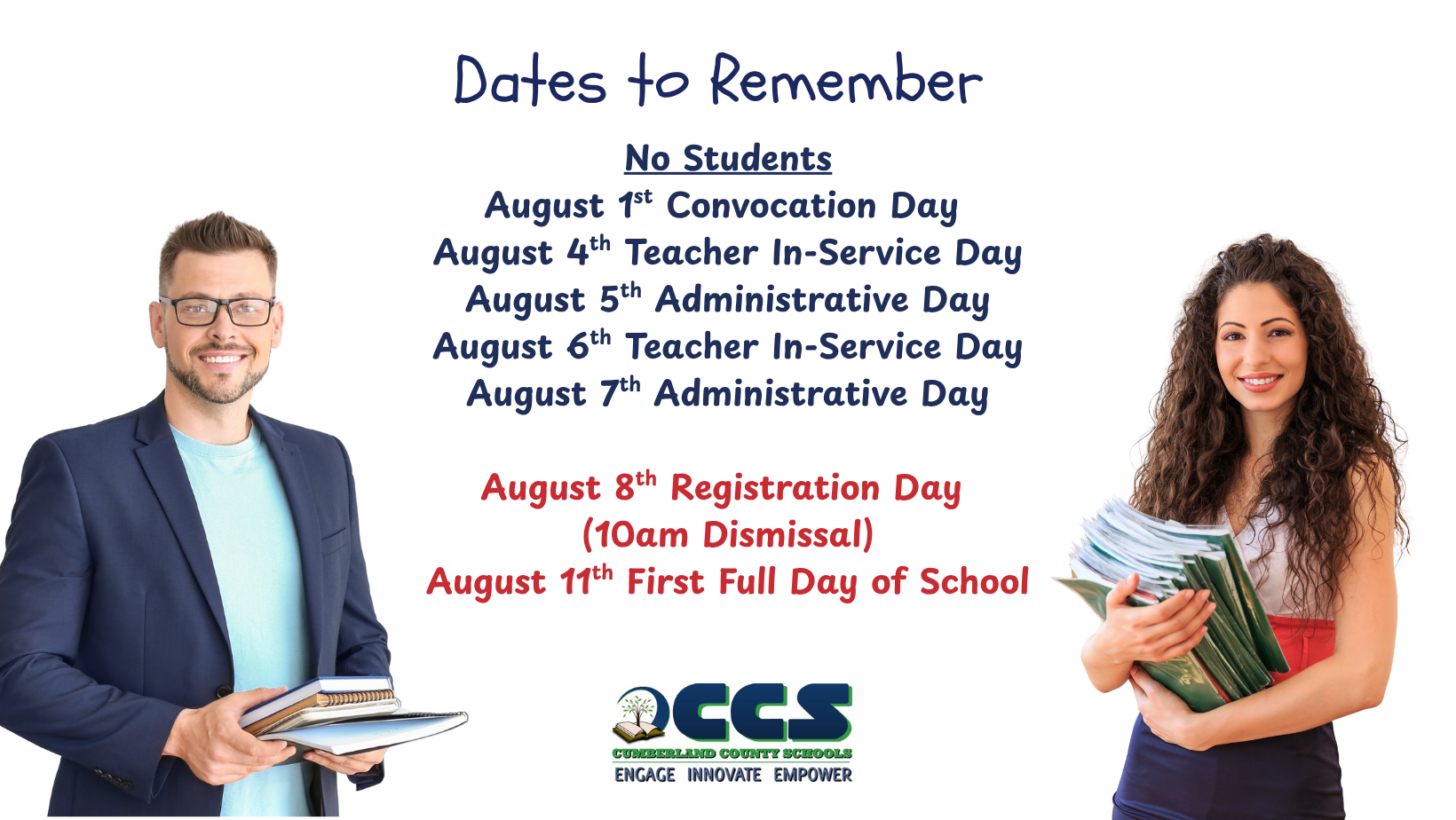 Dates to Remember for August 2025