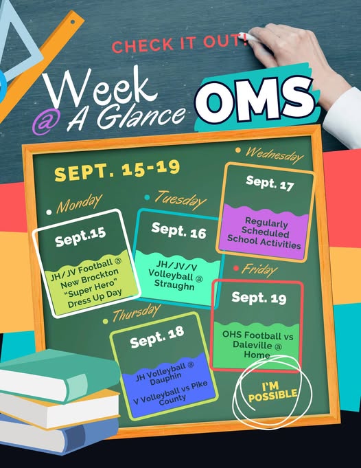 9/15 Week at A Glance 9/15 Week at A Glance