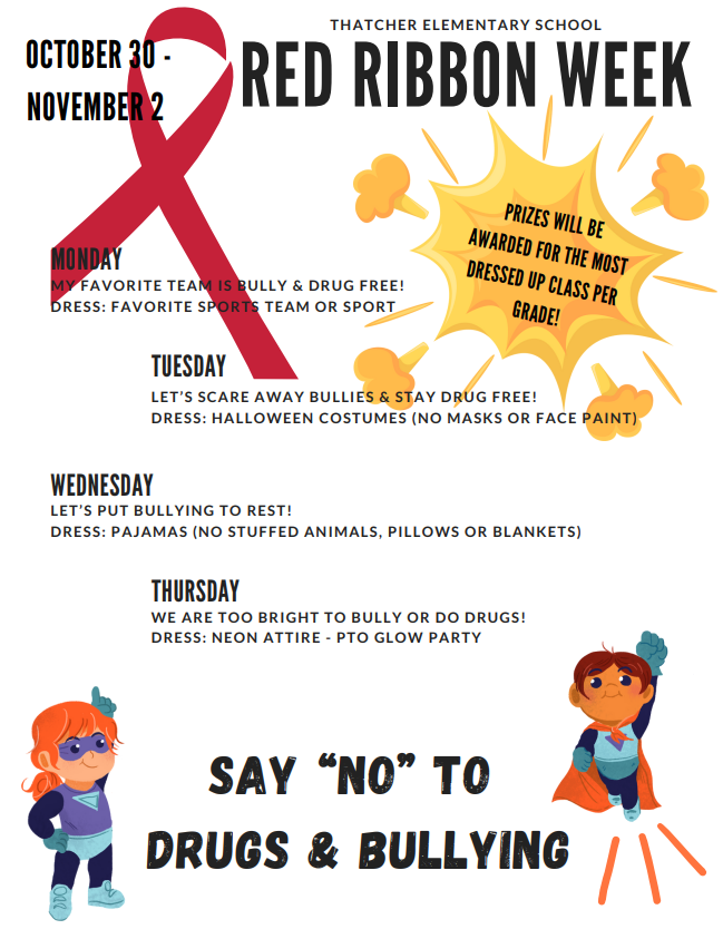 TES Red Ribbon WeekDress Up Days